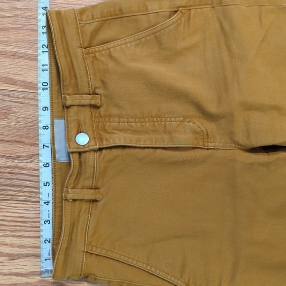 Everlane high-rise yellow jeans size 4 cropped slim with stretch colored denim - Picture 2 of 6